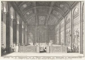 Vergaderzaal van de Staten van Holland en West-Friesland, 1741, Jan Caspar Philips, naar Cornelis Pronk, 1741 - 1742