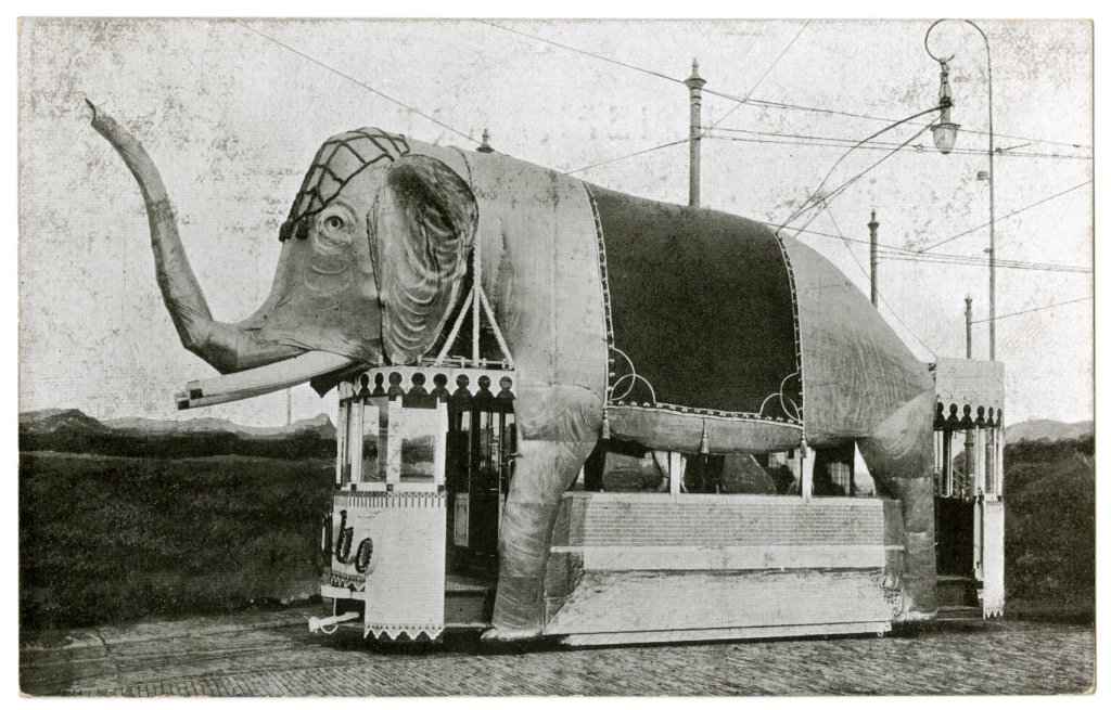 Versierde Tramwagens De olifant - 1909