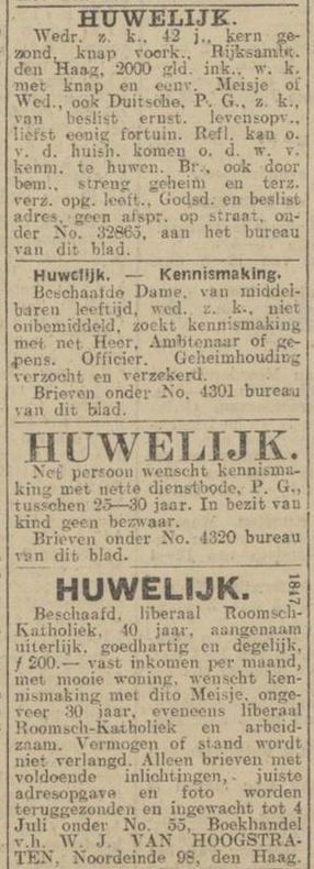 Haagsche Courant 25-06-1921. Bron Delpher
